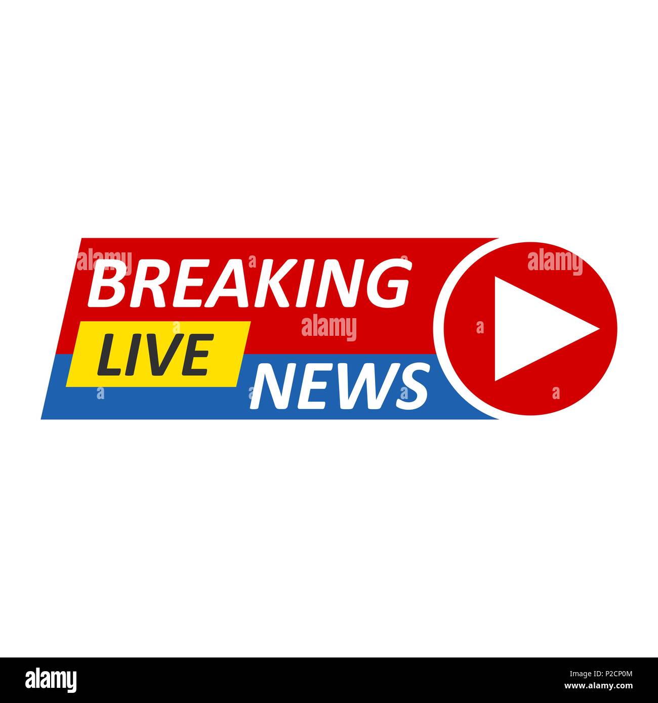 Breaking news logo hi-res stock photography and images - Alamy