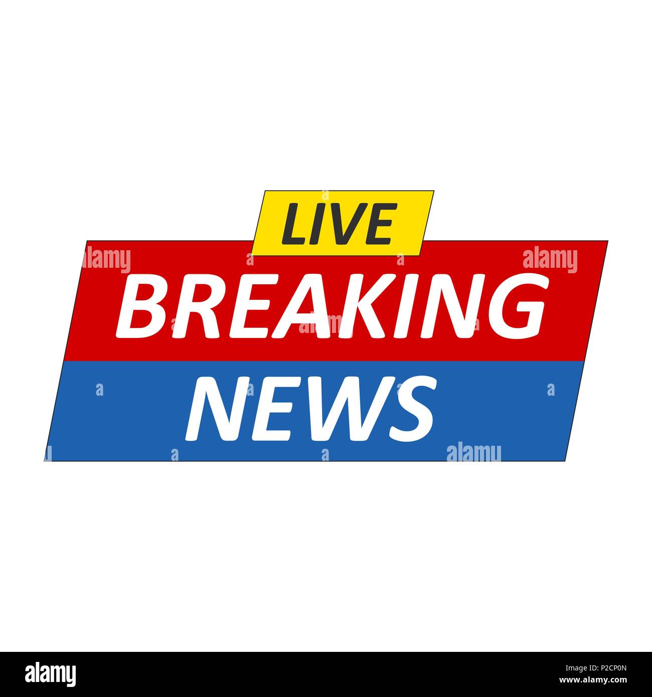 Breaking News Logo Live Banner Tv News Mass Media Design Vector Illustration Stock Vector Image Art Alamy