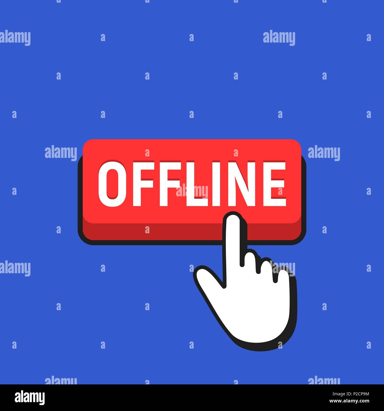 Offline Button Color Offline button hi-res stock photography and images - Alamy