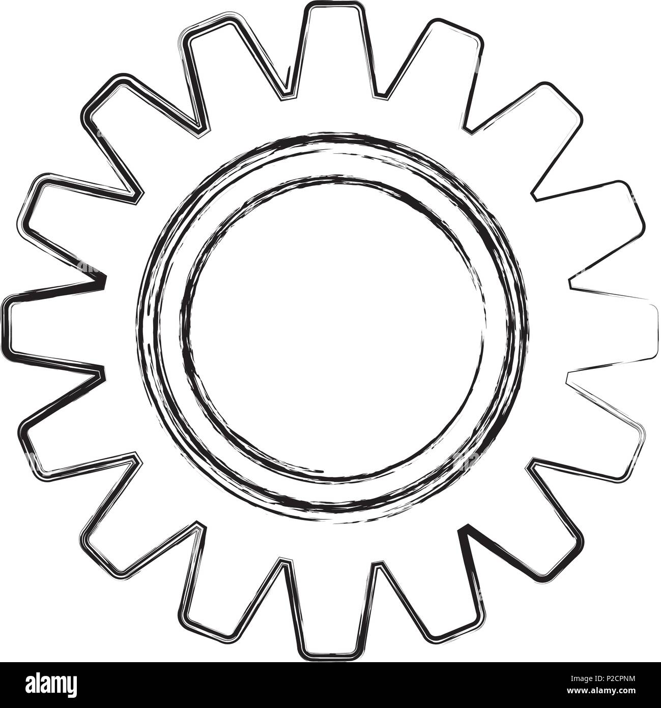 grunge industry gear engineering machinery process Stock Vector Image ...