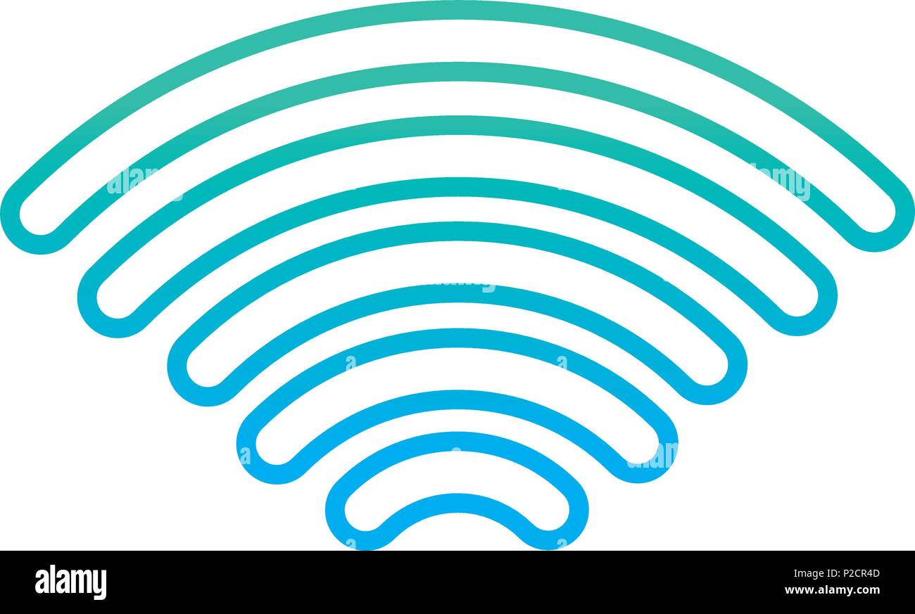 degraded line digital wifi signal mobil connection Stock Vector Image ...