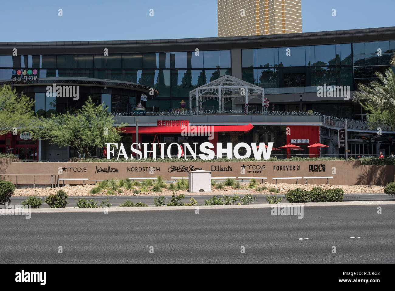 Fashion Show mall along the Las Vegas strip in Nevada, USA Stock