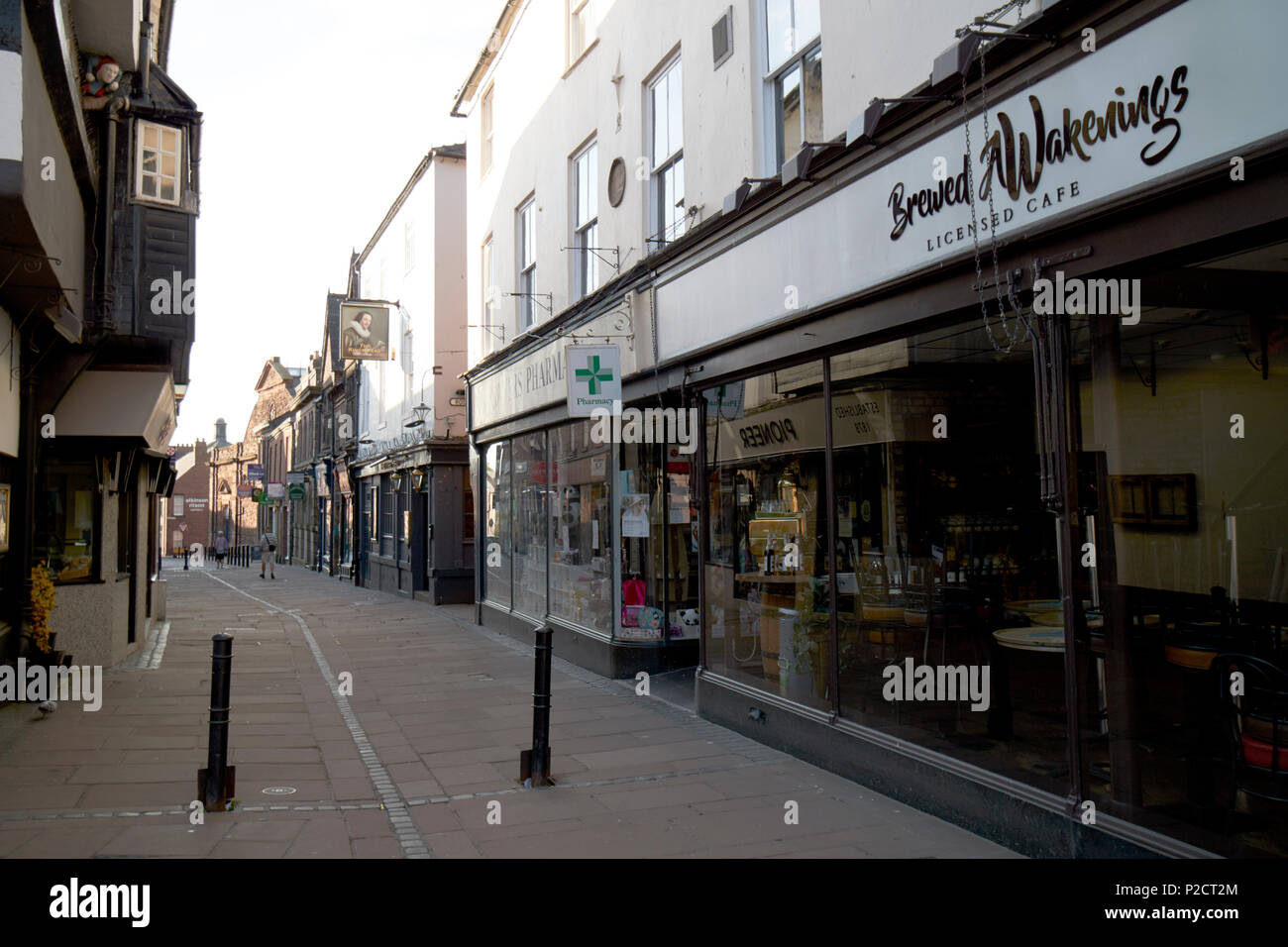 Fisher street in the old town city centre of Carlisle Cumbria England