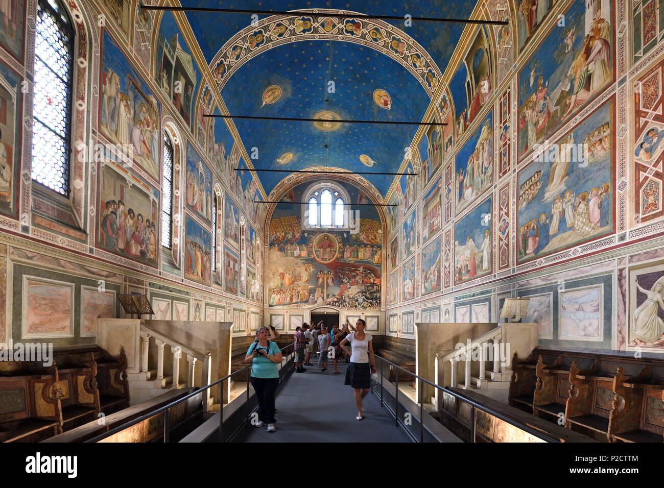 Italy, Padova, Padua, Scrovegni chapel, frescoes by Giotto