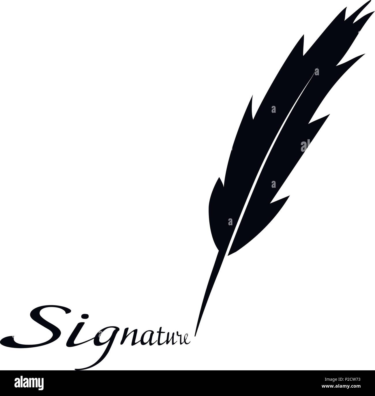 pen feather silhouette writing stock vector image art alamy https www alamy com pen feather silhouette writing image208036951 html
