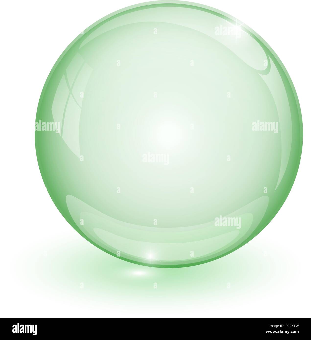 Green bubble 3d on white background Stock Vector Image & Art - Alamy