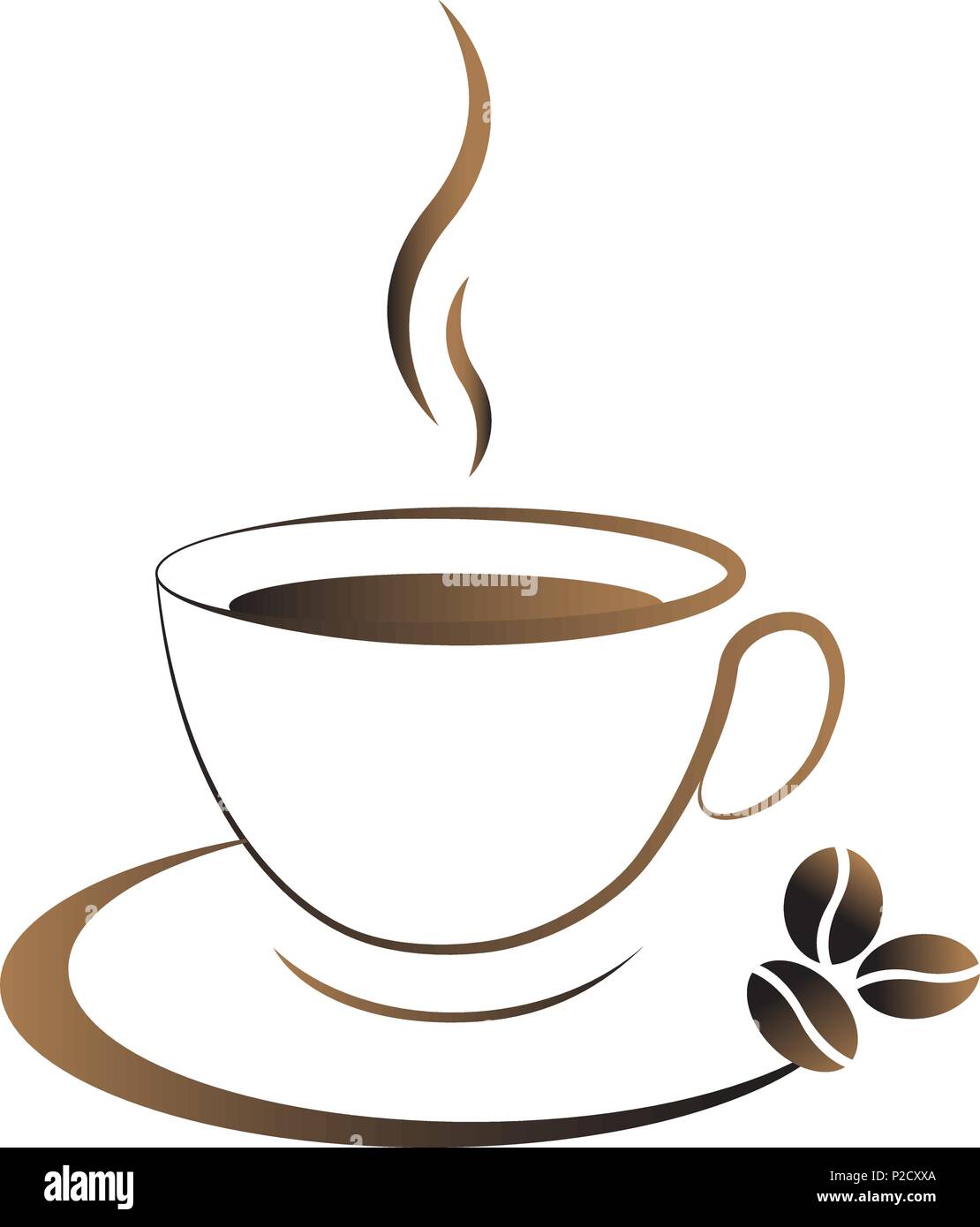 hot coffee cup icon on a white background Stock Vector Image & Art - Alamy