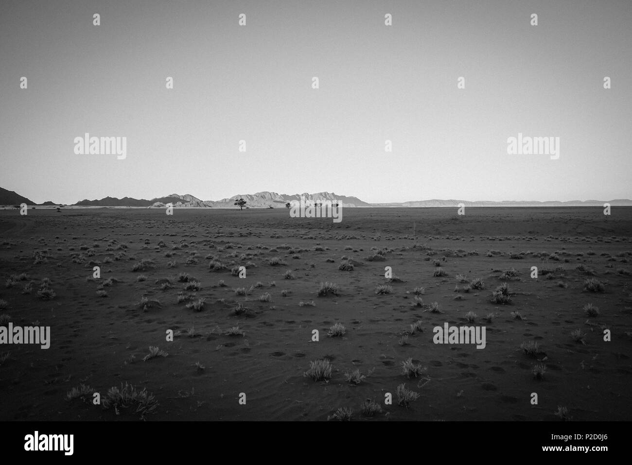 African desert landscape flat Black and White Stock Photos & Images - Alamy