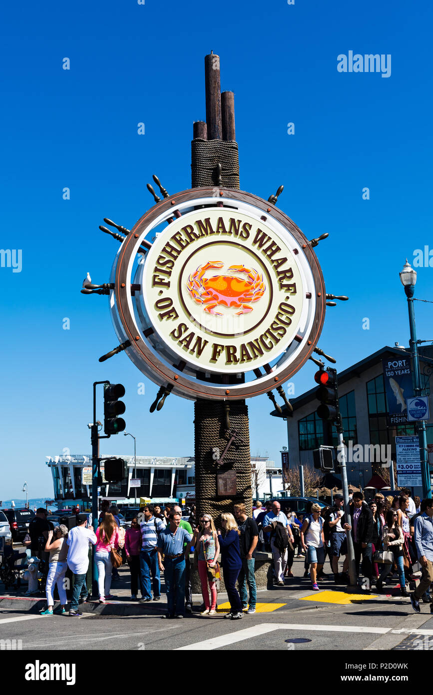Fishermans Wharf Of San Francisco, California, USA Stock Photo - Alamy
