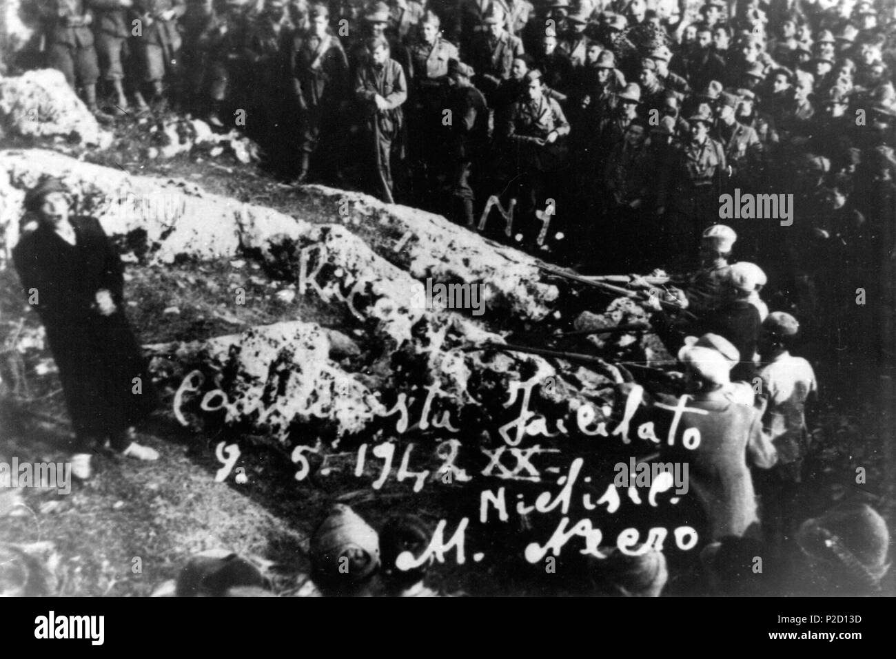 44 Public execution of Čedomir Ljubo Čupić Stock Photo