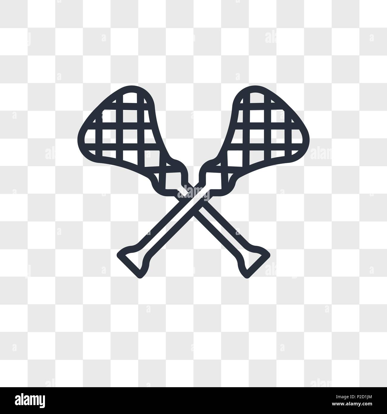 lacrosse vector icon isolated on transparent background, lacrosse logo