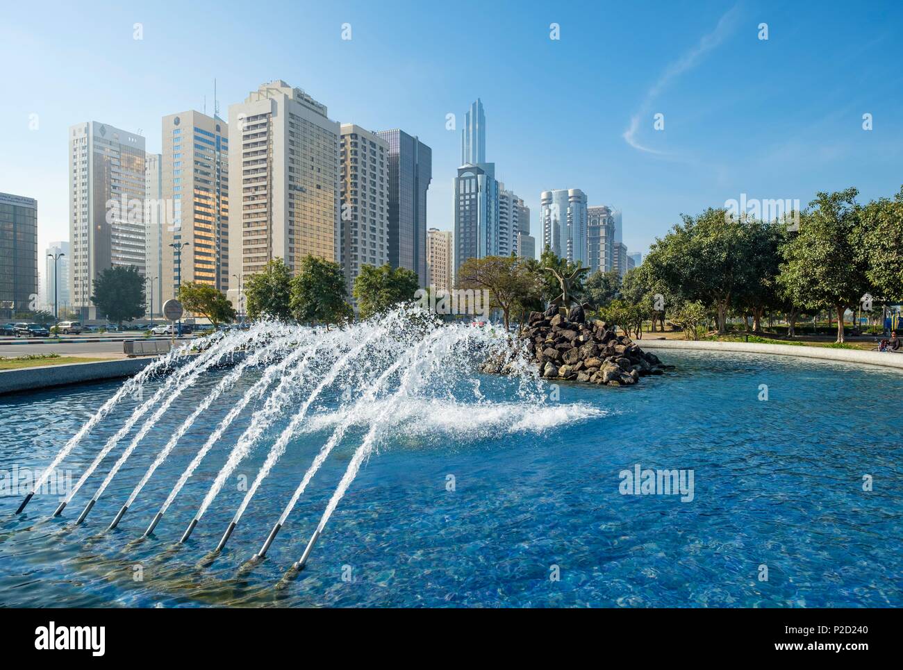 United Arab Emirates Abu Dhabi Al Danah District Lake Park