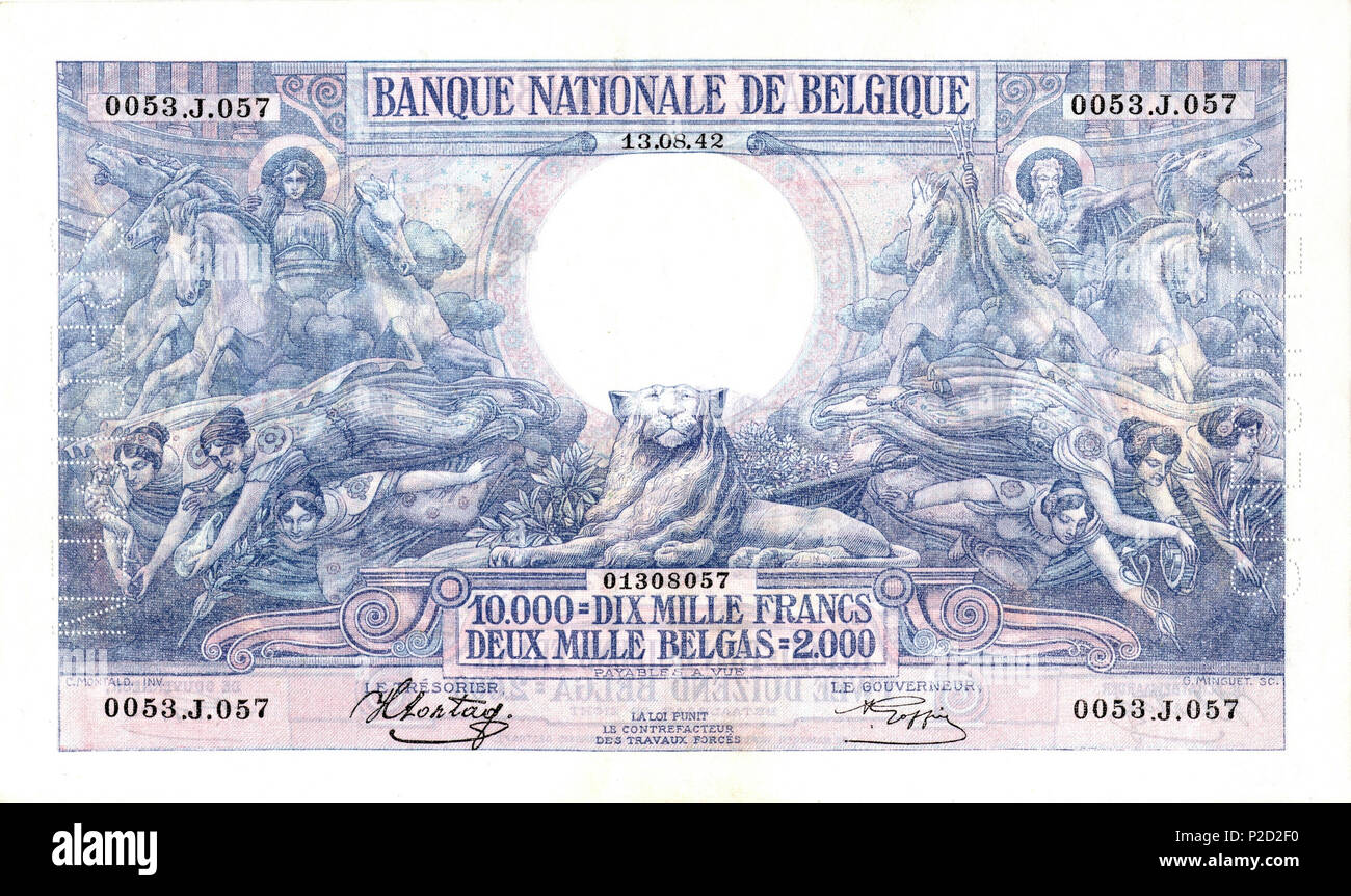 Belgium paper currency hi-res stock photography and images - Alamy