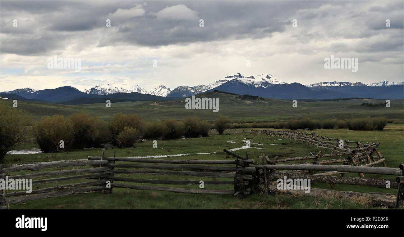 Big Hole Valley Montana Stock Photo Alamy