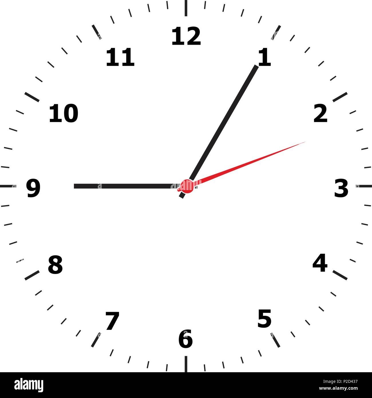 clock face on a white background Stock Vector Image & Art - Alamy