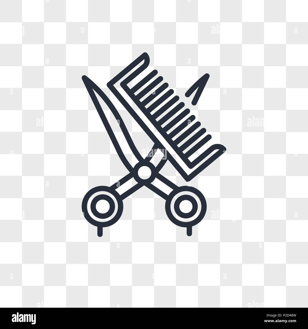 Hair cut tool vector icon isolated on transparent background, Hair cut tool  logo concept Stock Vector Image & Art - Alamy