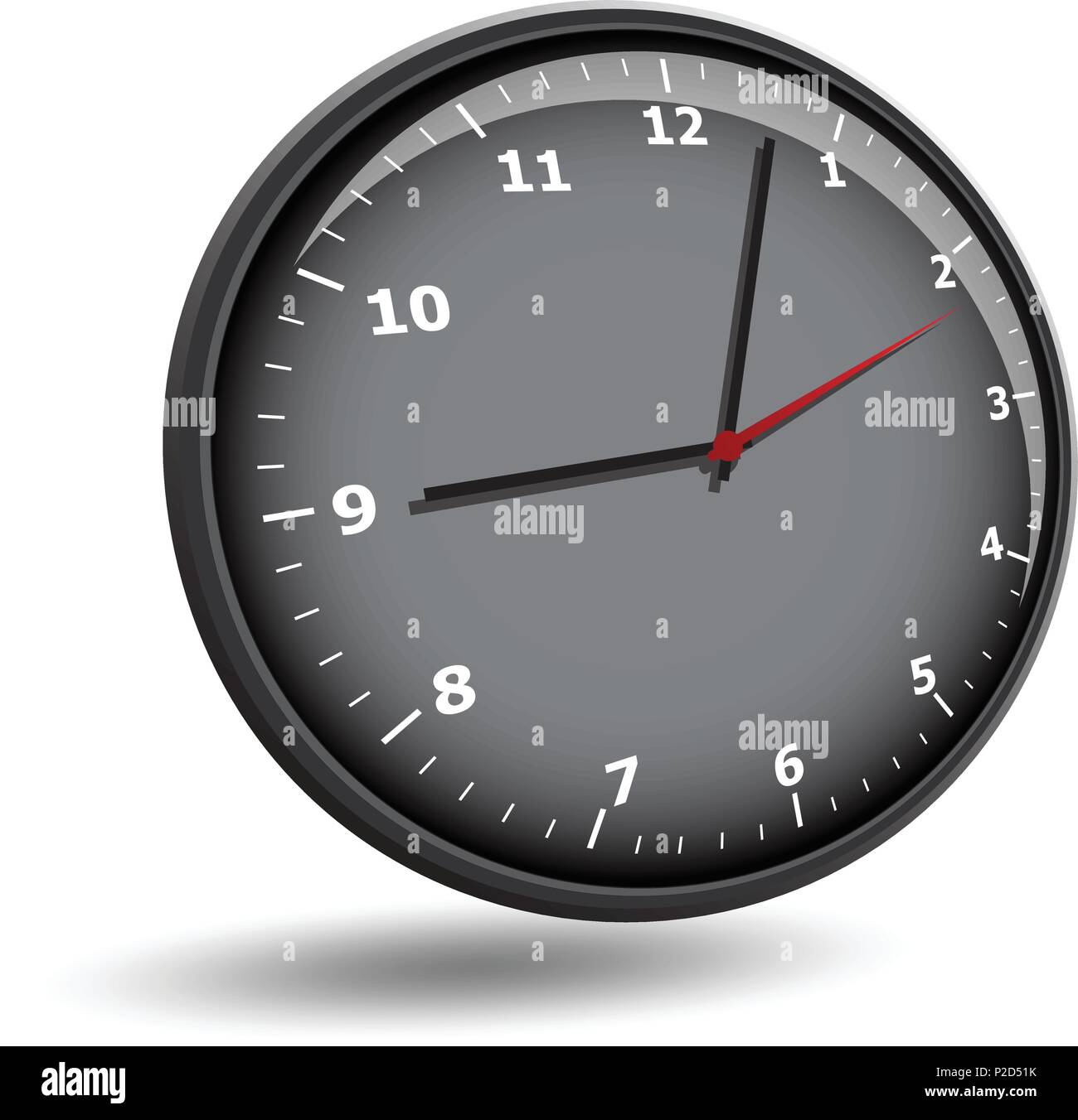 wall clock face on a white background Stock Vector Image & Art - Alamy