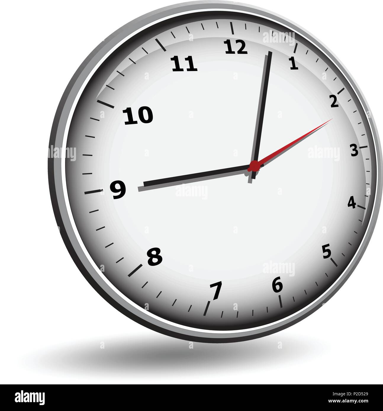 wall clock face on a white background Stock Vector Image & Art - Alamy