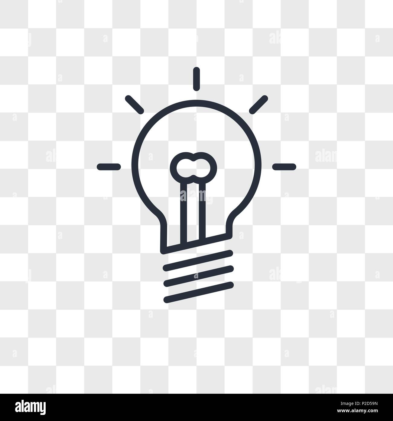 Light bulb vector icon isolated on transparent background, Light bulb logo  concept Stock Vector Image & Art - Alamy