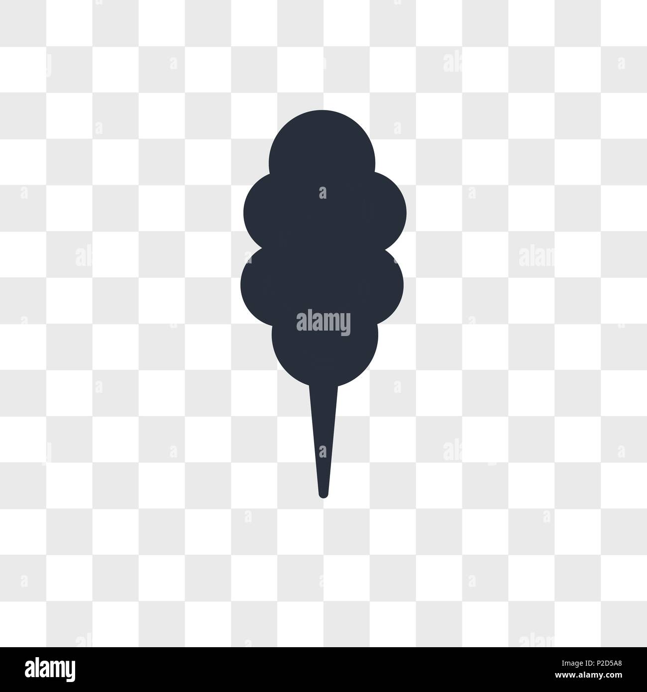 Cotton candy vector icon isolated on transparent background, Cotton ...