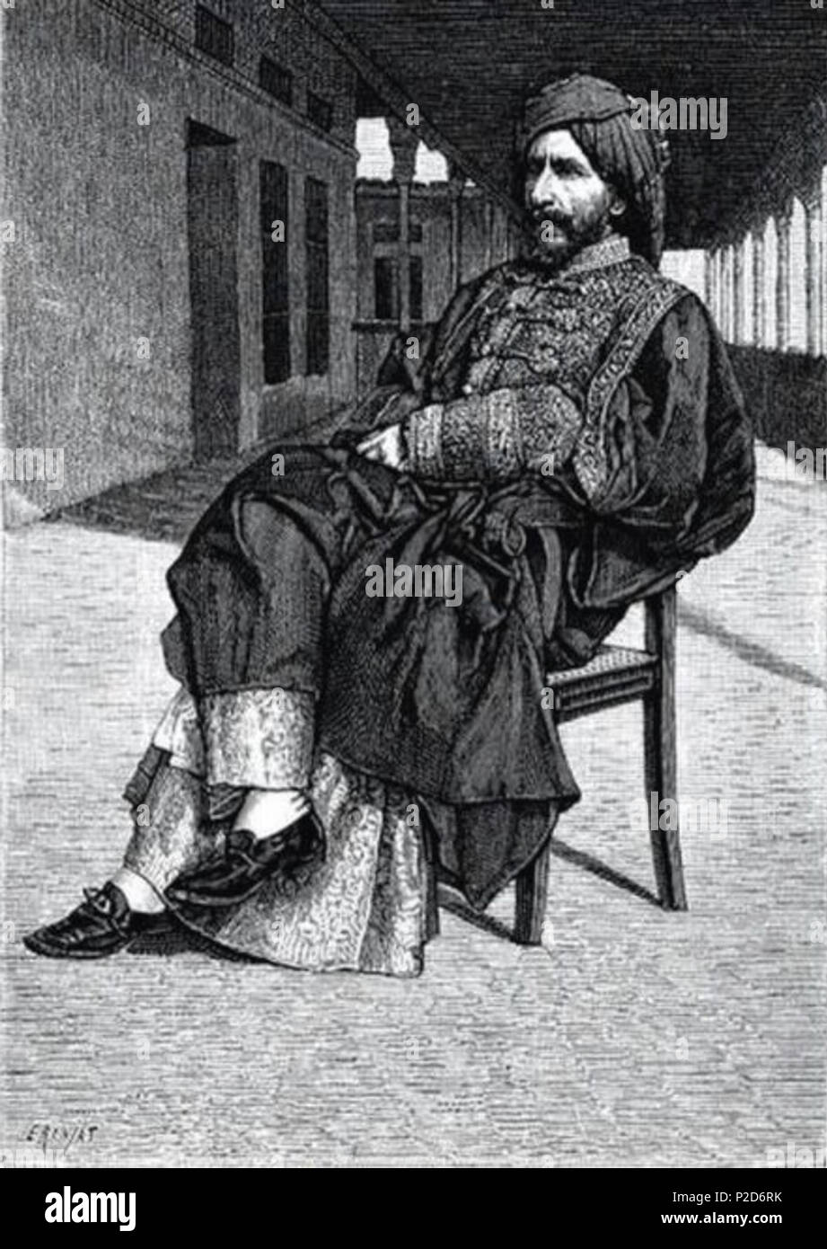 . English: Sheikh Miz'al. Emir of Mohammerah . Unknown date (Life time: N/A) 51 Sheikh Miz'al Khan Stock Photo