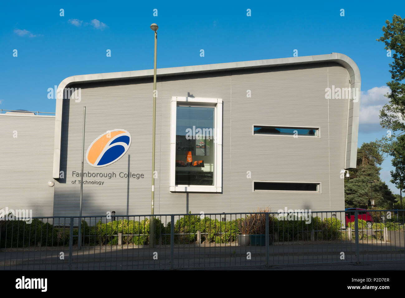 Farnborough College of Technology in Hampshire, UK.  The Aerospace and Automotive Academy building. Stock Photo