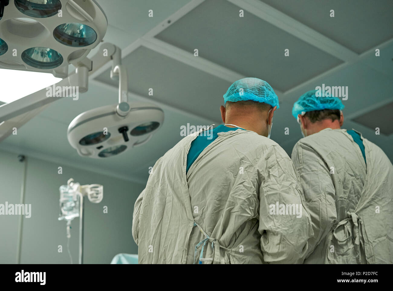 doctors working in the operating room Stock Photo