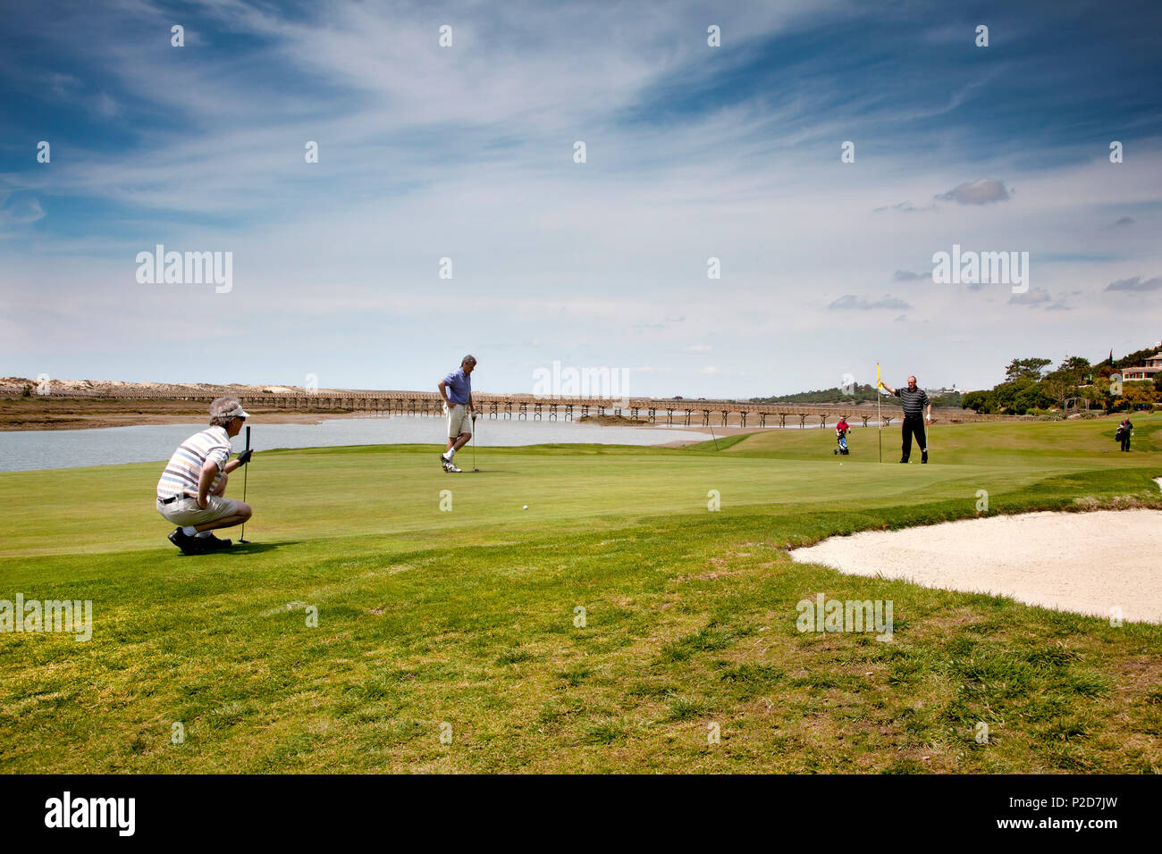 Golf course, Hotel Quinta do Lago bei Almancil, Algarve, Portugal Stock Photo