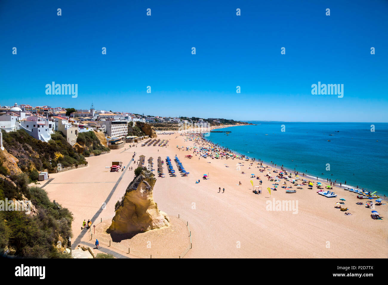 Beach, Praia dos Pescadores, Albufeira, Algarve, Portugal Stock Photo
