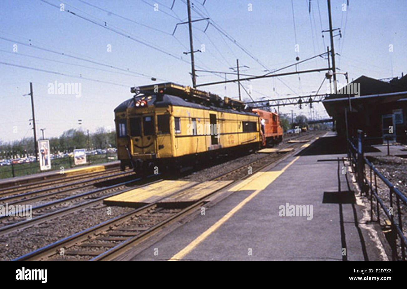 . English An Amtrak wire train at Princeton Junction station in May 1979 . May 1979. Hikki