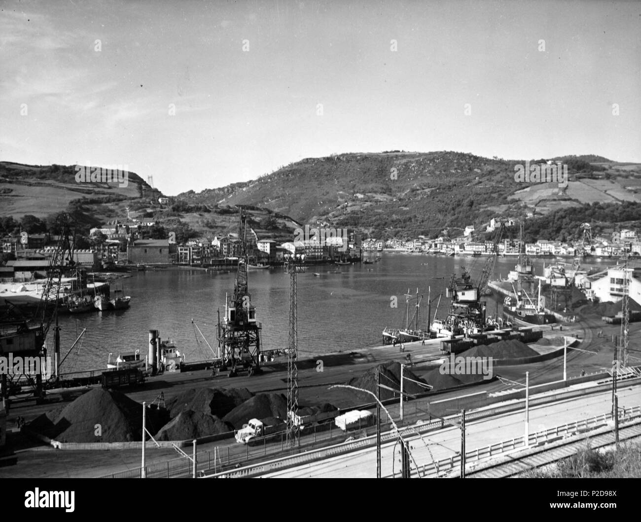 Puerto de Guipúzcoa. Años 50. Stock Photo