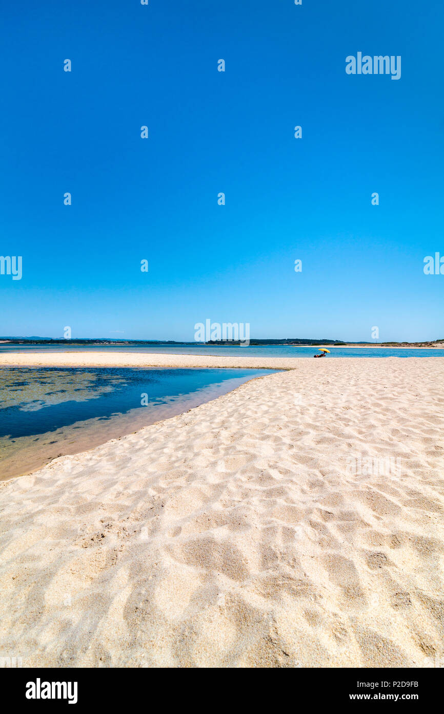Beach at Praia de Santo Andre, Santiago do Cacem, Costa Vicentina, Alentejo, Portugal Stock Photo