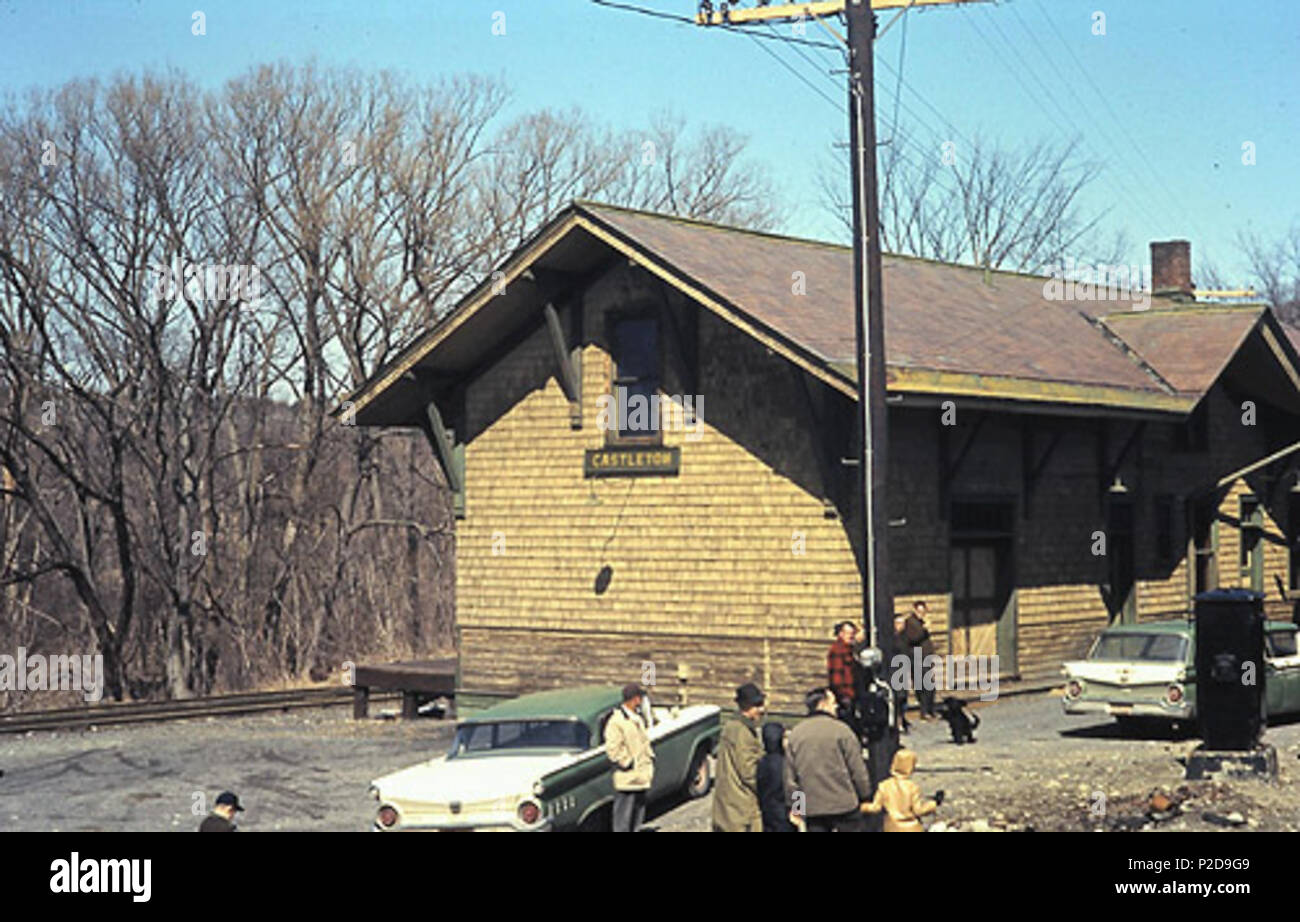 . English Castleton station in April 1964 . April 1964. Hikki Nagasaki