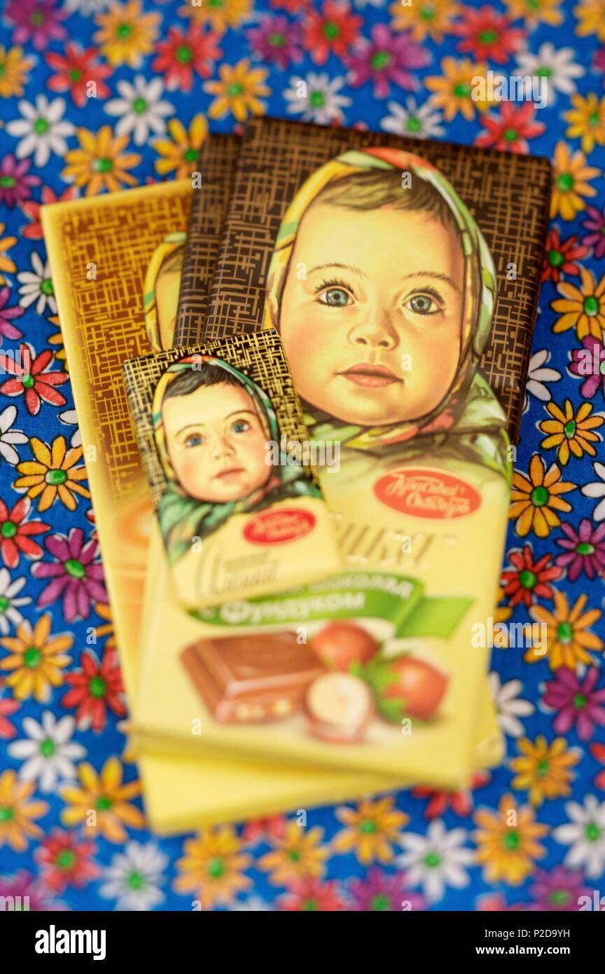 Russia, Moscow, local chocolate Stock Photo - Alamy