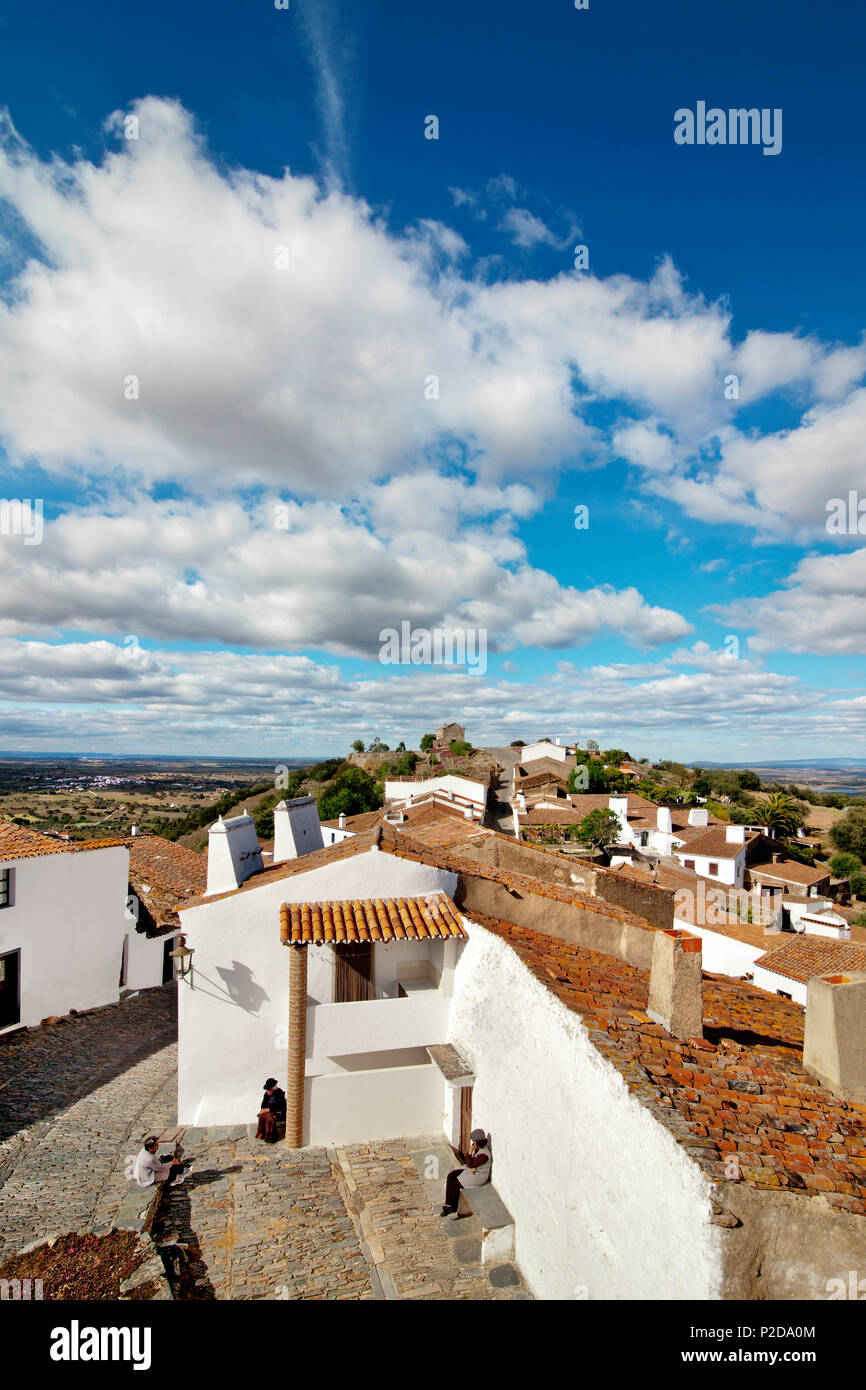 View over Monsaraz, Alentejo, Portugal Stock Photo