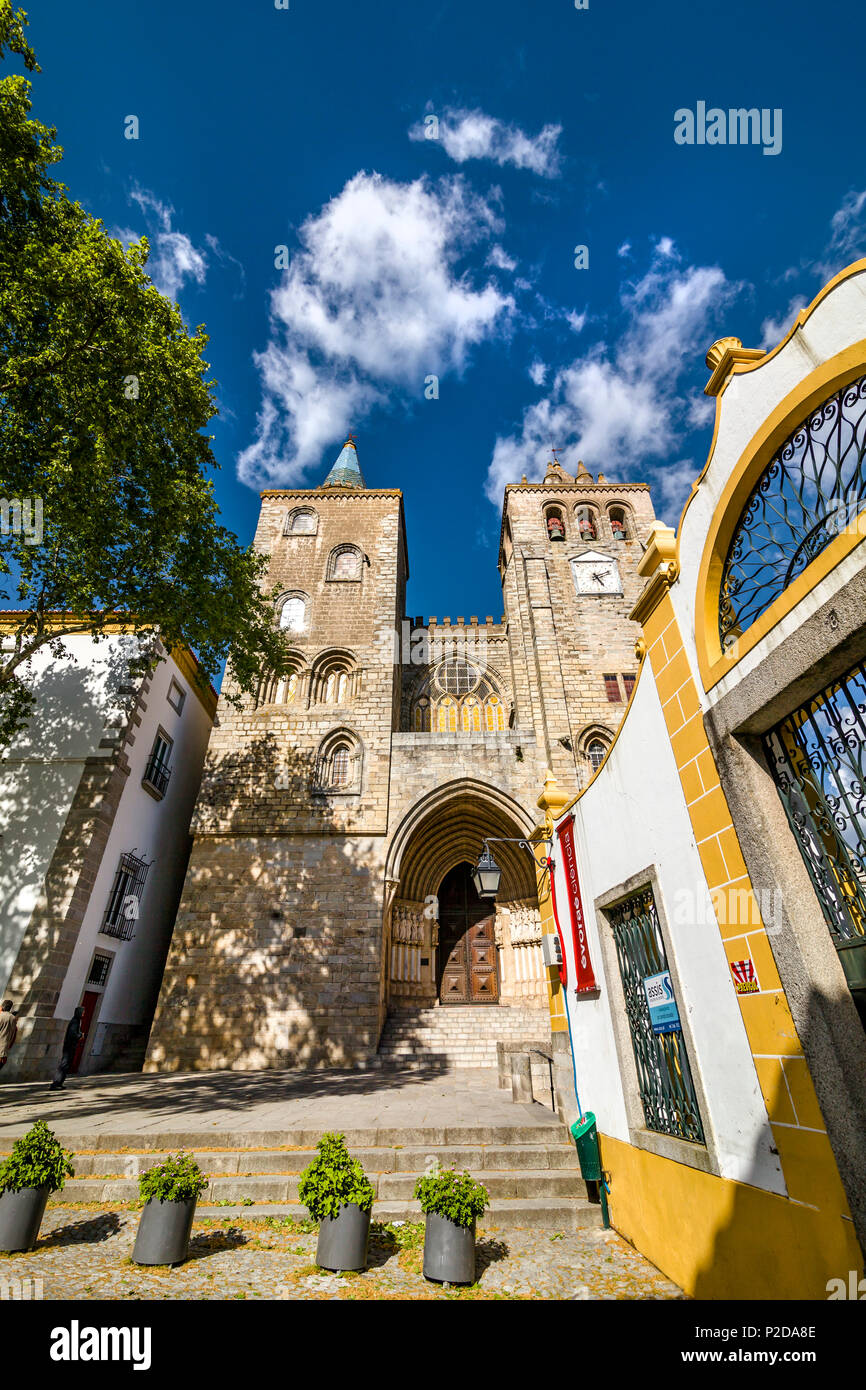 Cathedral, Evora, Alentejo, Portugal Stock Photo