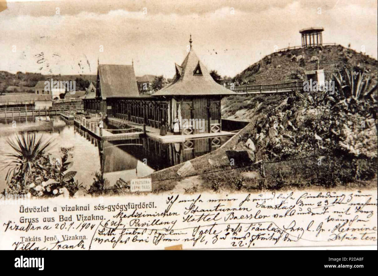 . Français : la station . 20 July 1904. Unknown 38 Ocna veche 6 Stock Photo