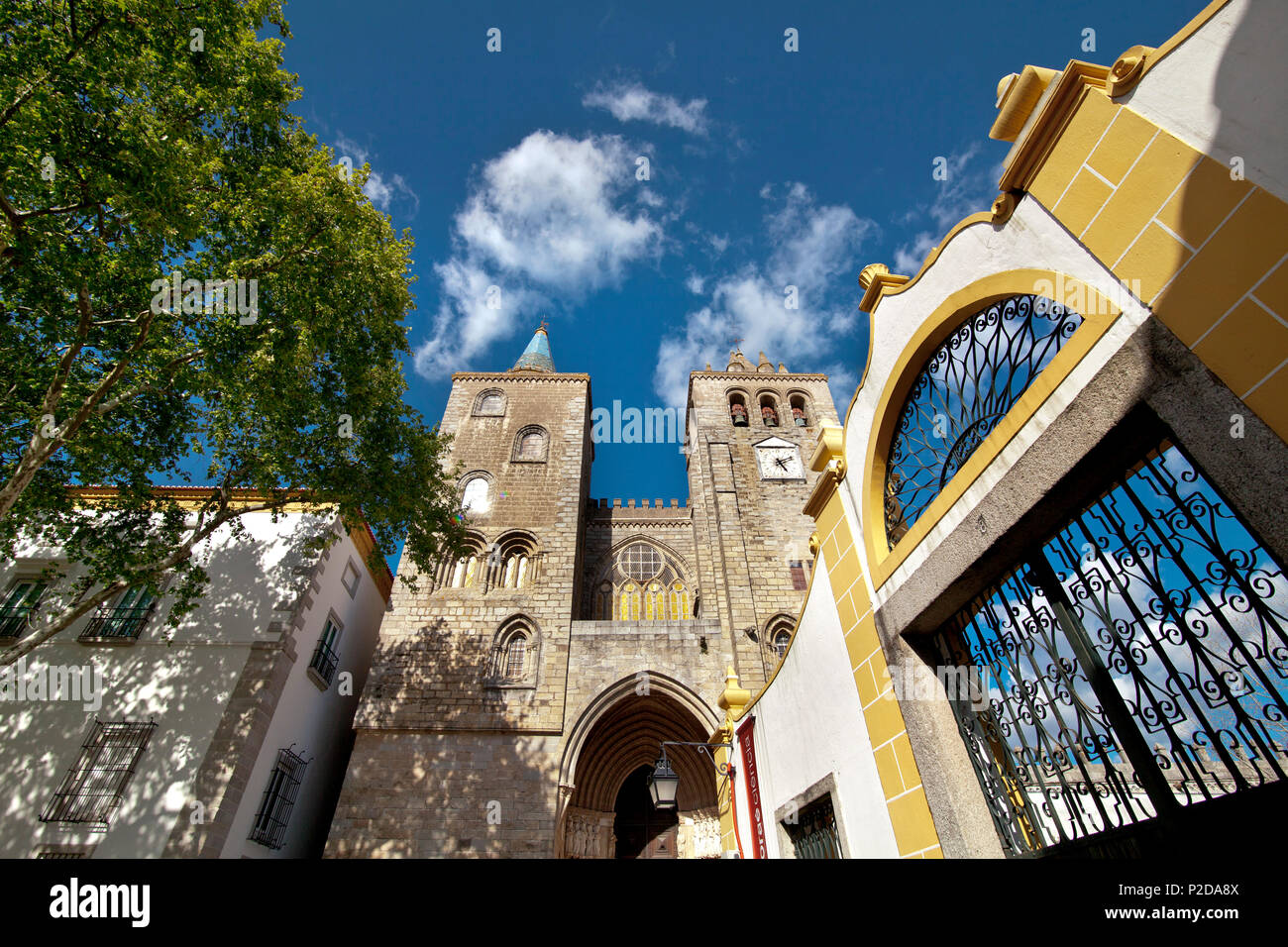 Cathedral, Evora, Alentejo, Portugal Stock Photo