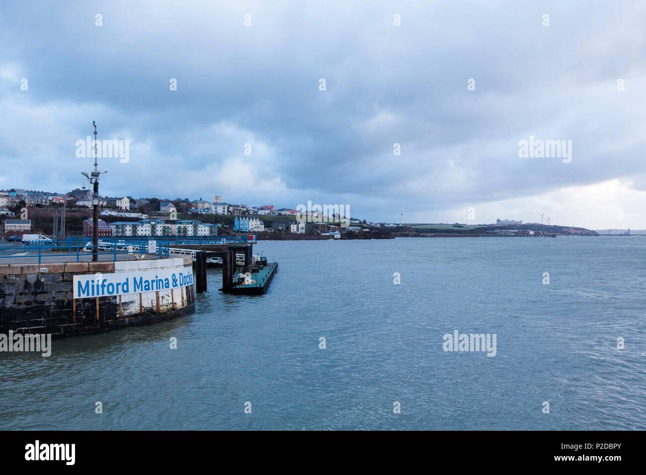 United Kingdom, Wales, Milford Haven, fishing port Stock Photo