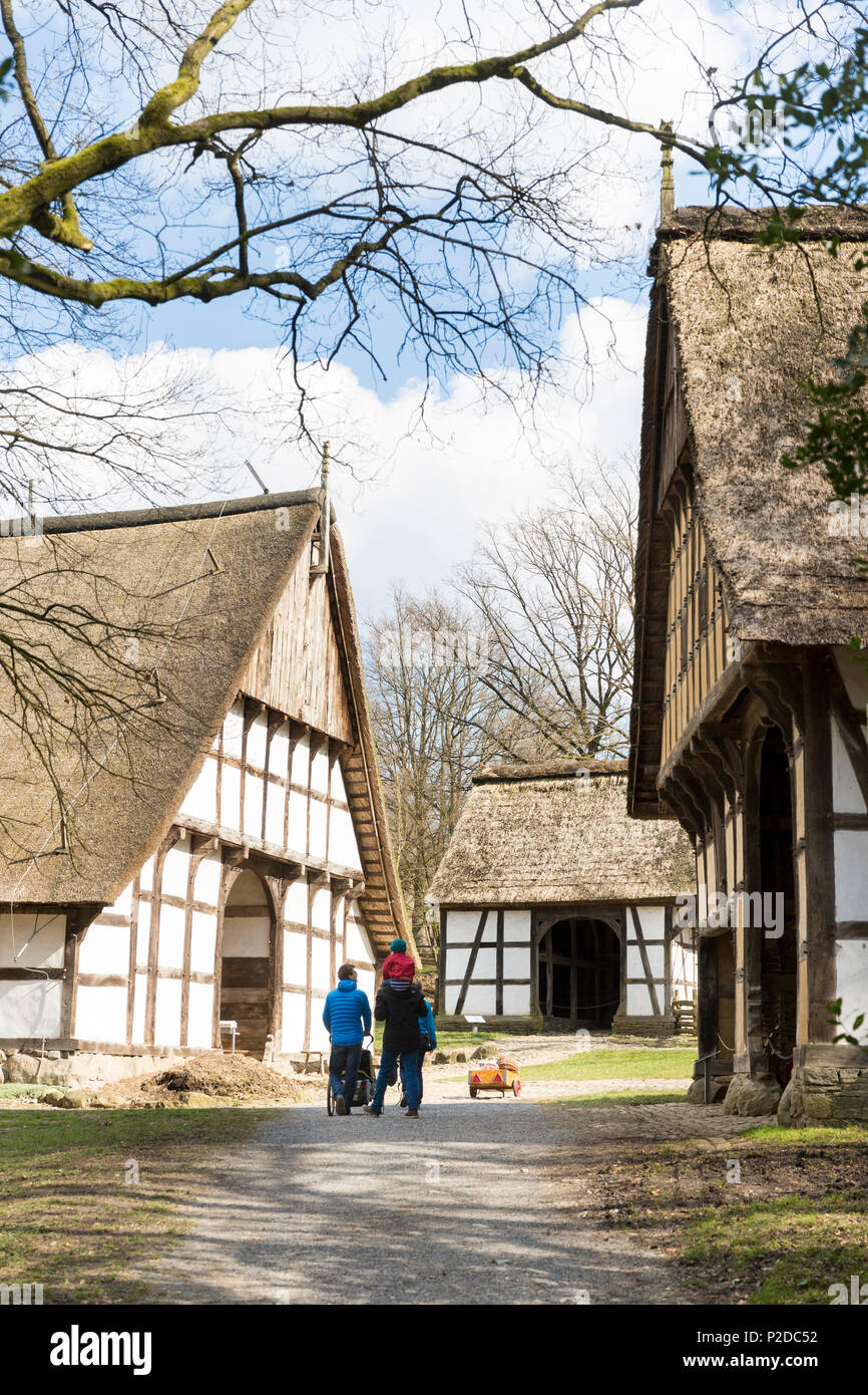 LWLOpenAir Museum Detmold, traditional buildings, frame house
