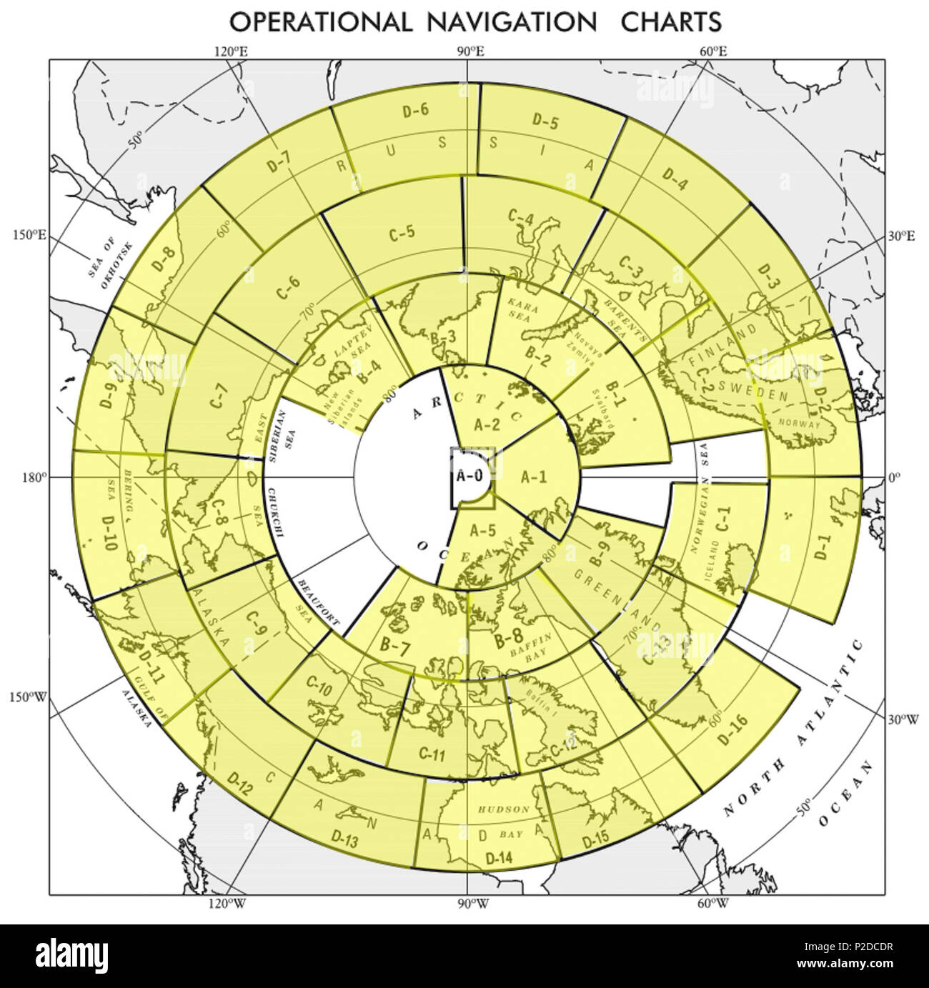 26 Index Operational Navigation Chart Arctic Stock Photo Alamy