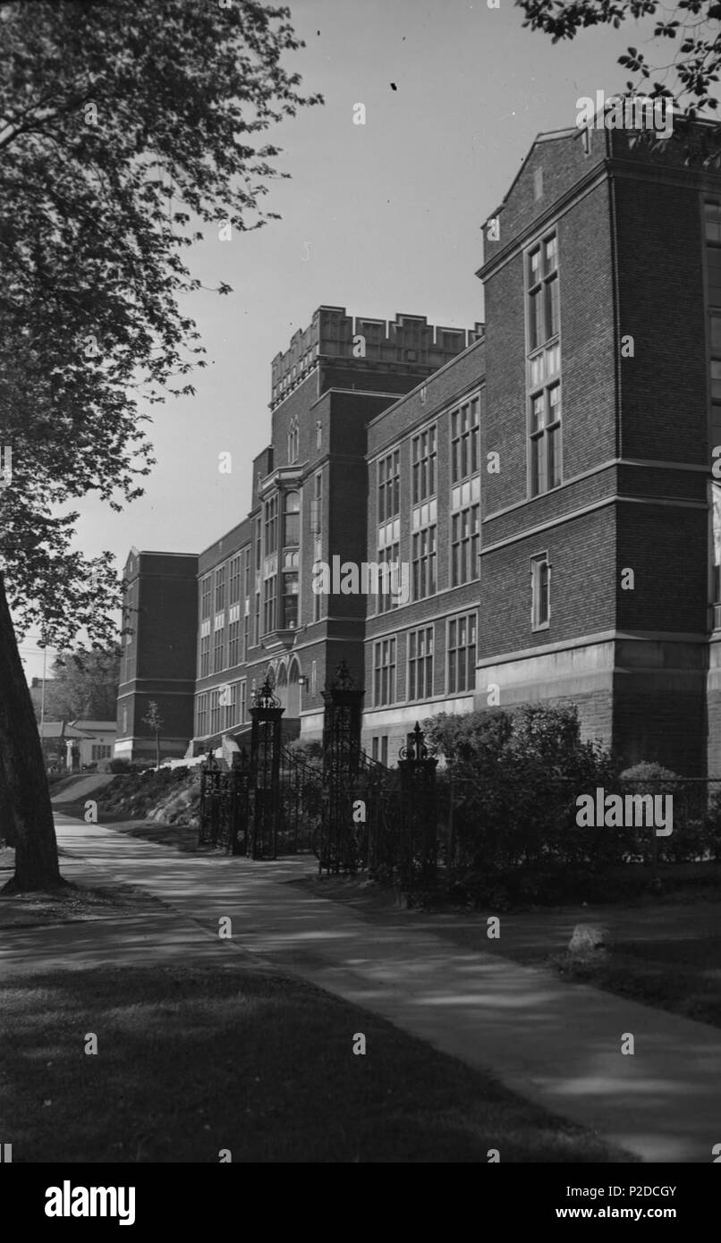 . Jarvis Collegiate in 1939, corner of Jarvis and Wellesley. Original ...