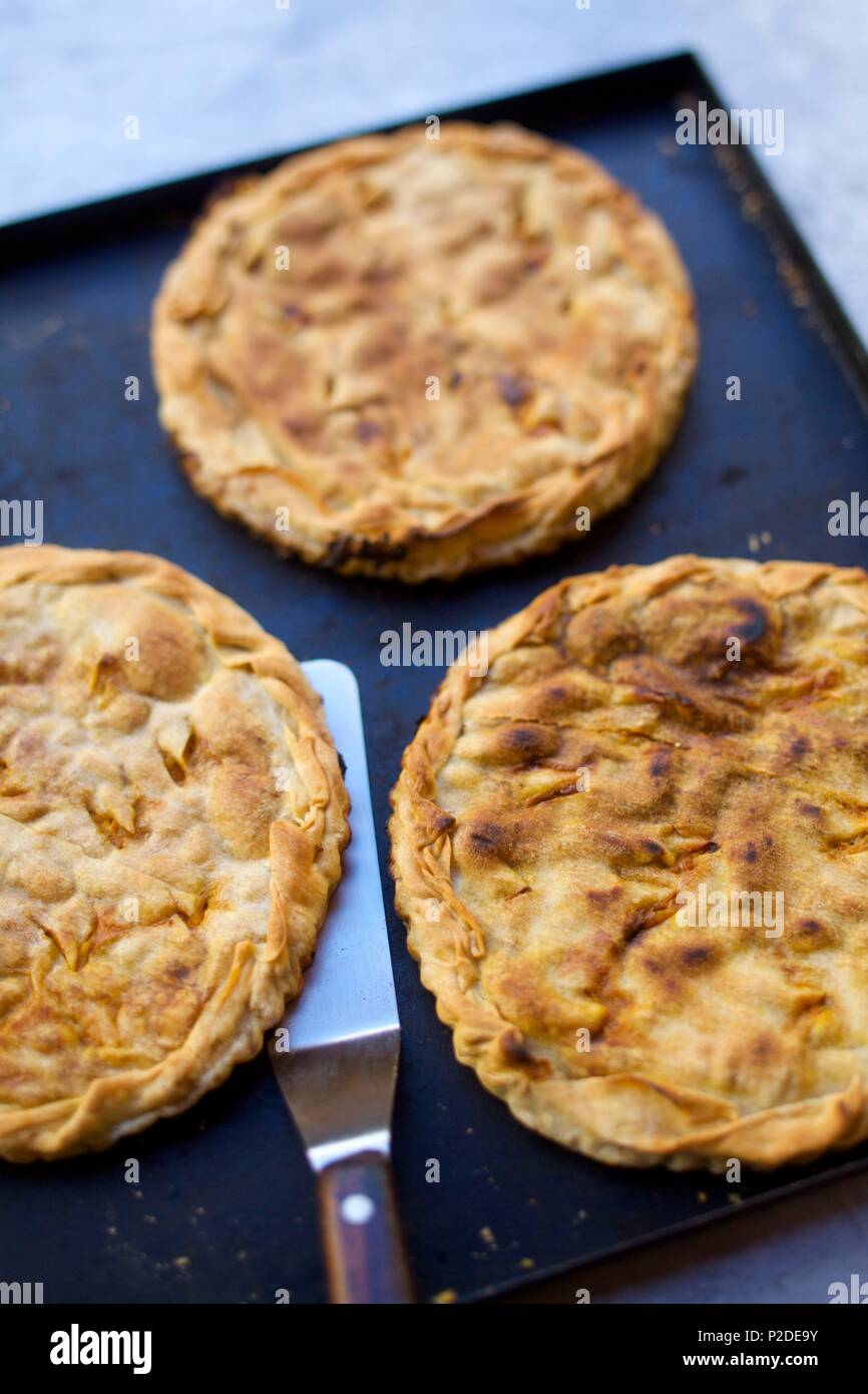 France, Alpes Maritimes, Menton, Pie with Swiss Chard at Mimi's Stock Photo