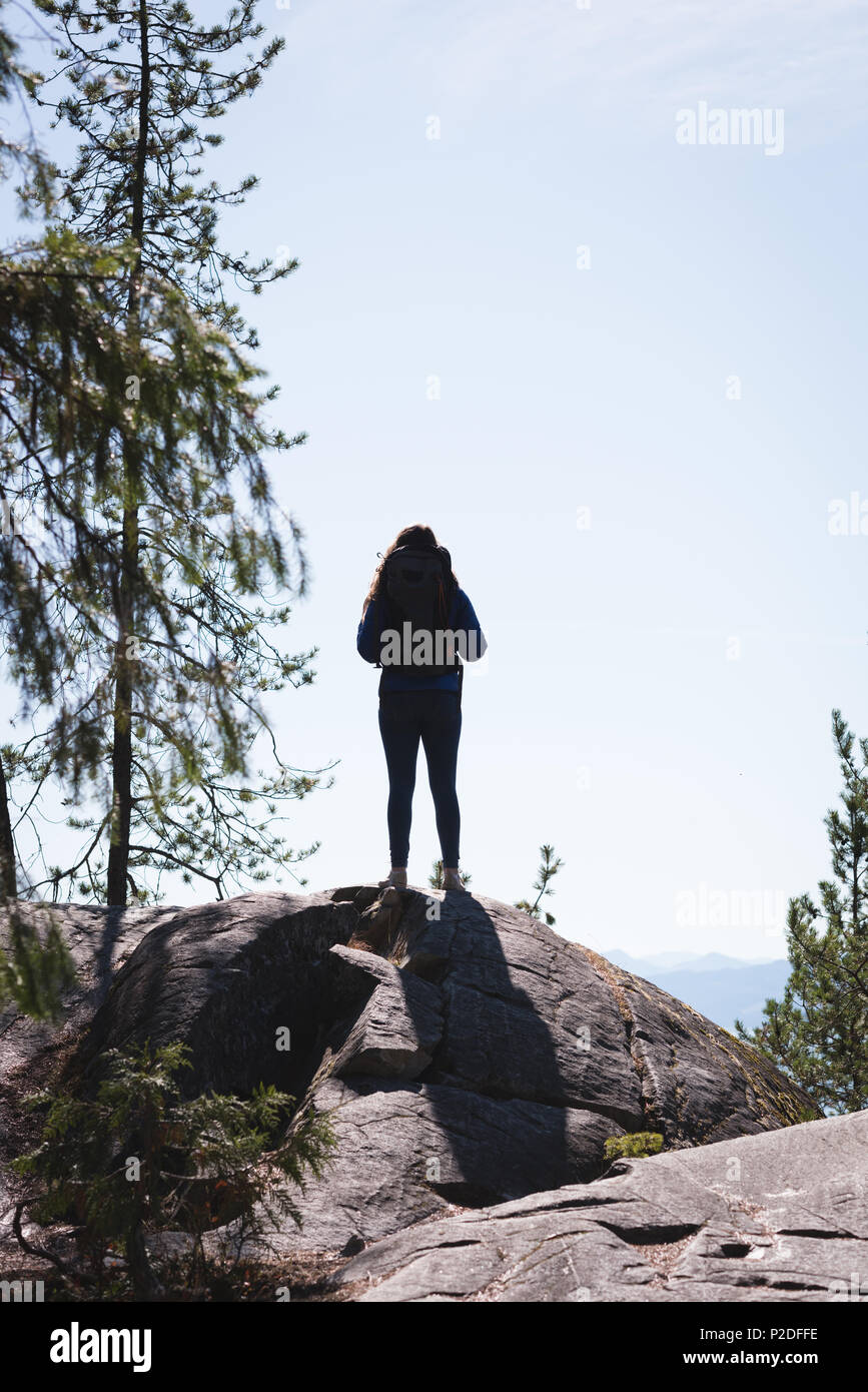 Female hiker rear view hi-res stock photography and images - Alamy