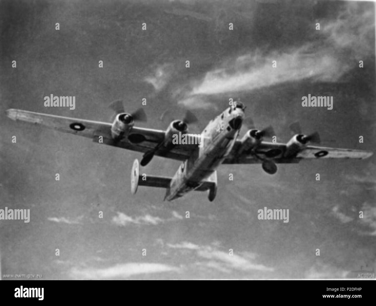 . Australian War Memorial (AWM) catalog number AC0208. A RAAF B-24J Liberator bomber taking off. Unknown date. All RAAF B-24s were retired before 1955. Not stated 44 RAAF B-24 (AC0208) Stock Photo