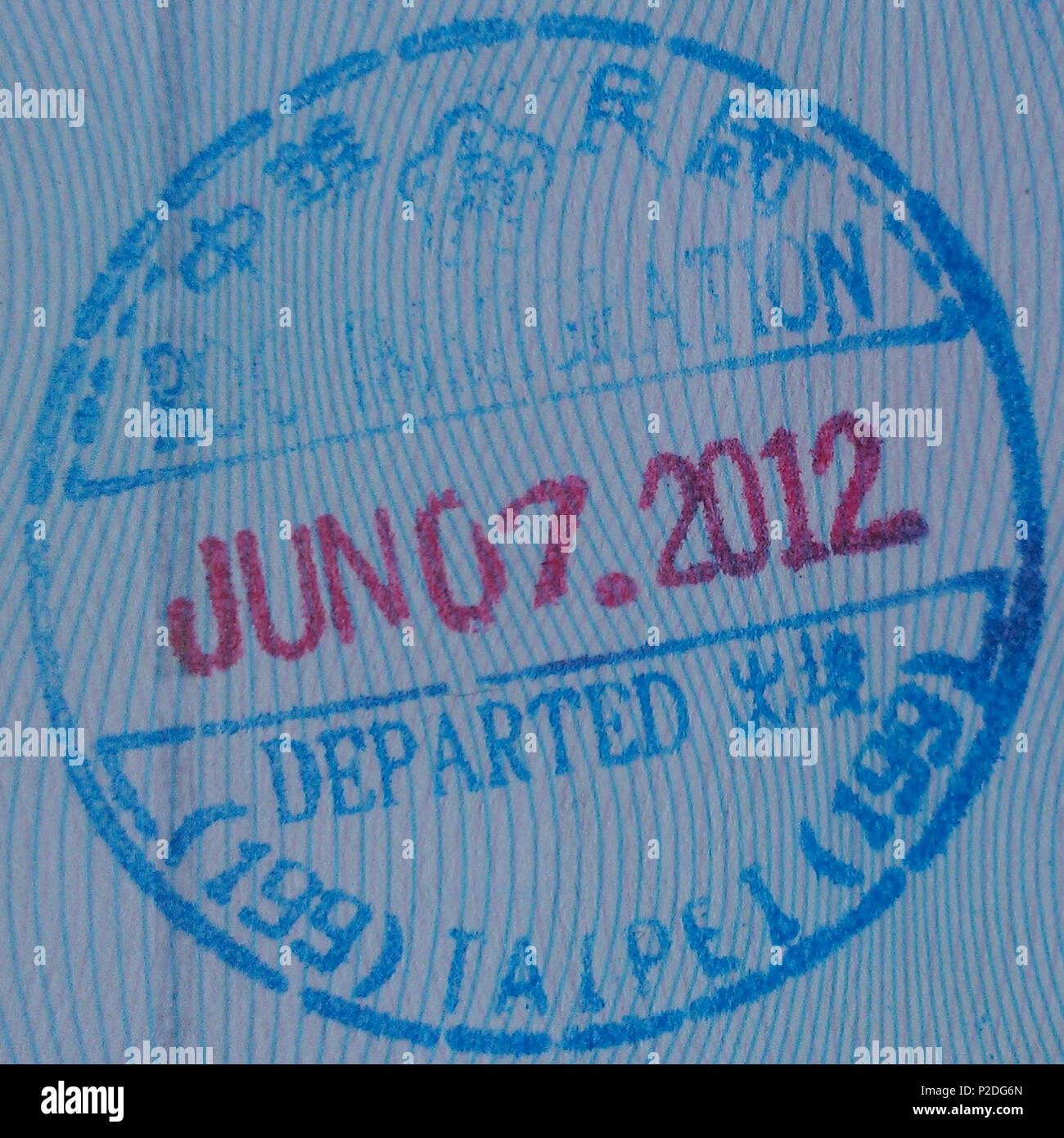 49 ROC PASSPORT DEPARTED TPE Stock Photo - Alamy