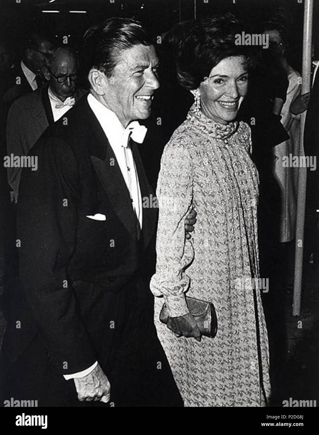 . English: Governor Ronald Reagan and Nancy Reagan at the Governor's Inaugural Ball in Sacramento, California. January 1971. Unknown 49 Ronald Reagan and Nancy Reagan at the Governor's Inaugural Ball Stock Photo
