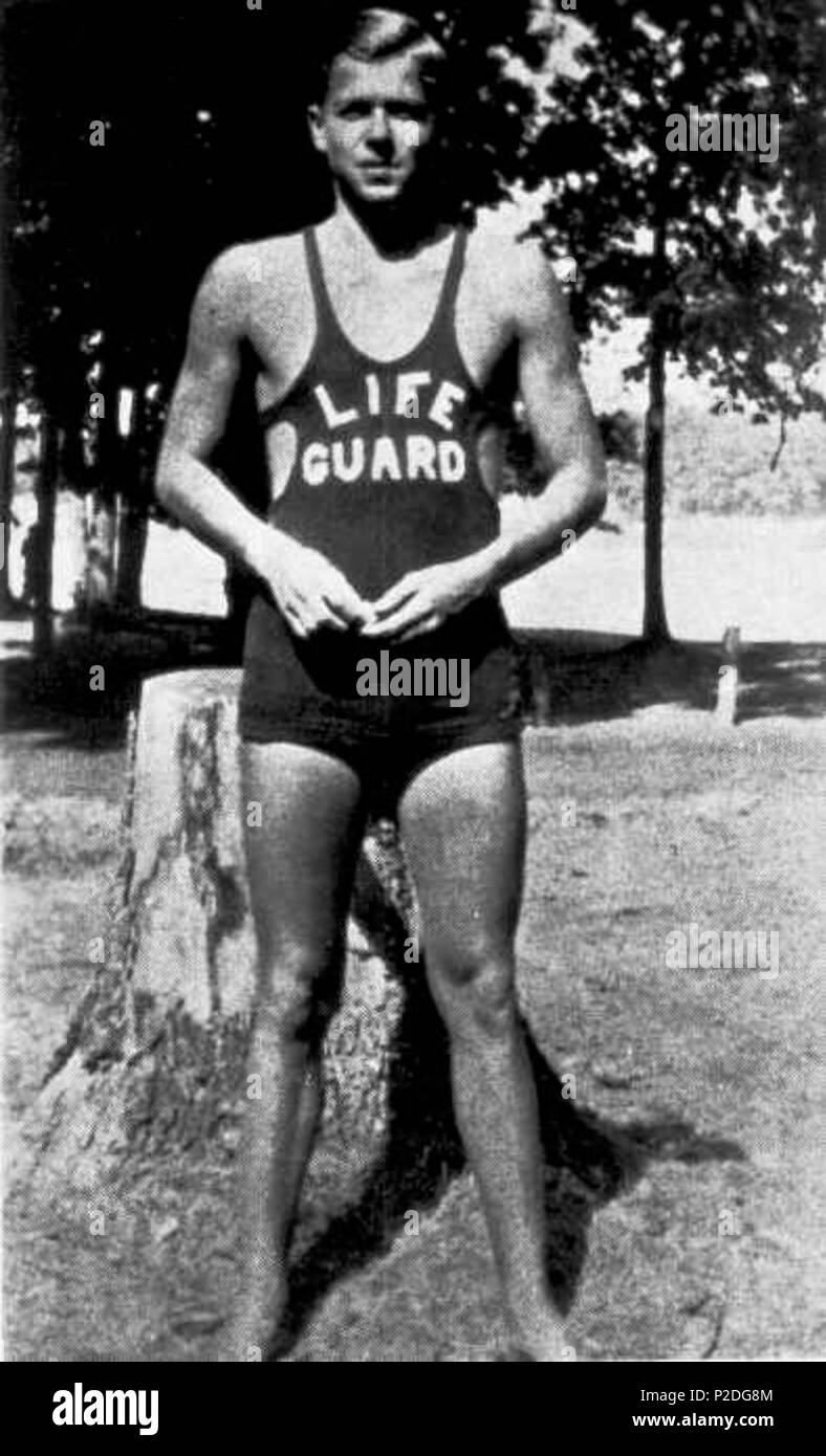 49 Ronald Reagan as Lifeguard 1927 Stock Photo - Alamy