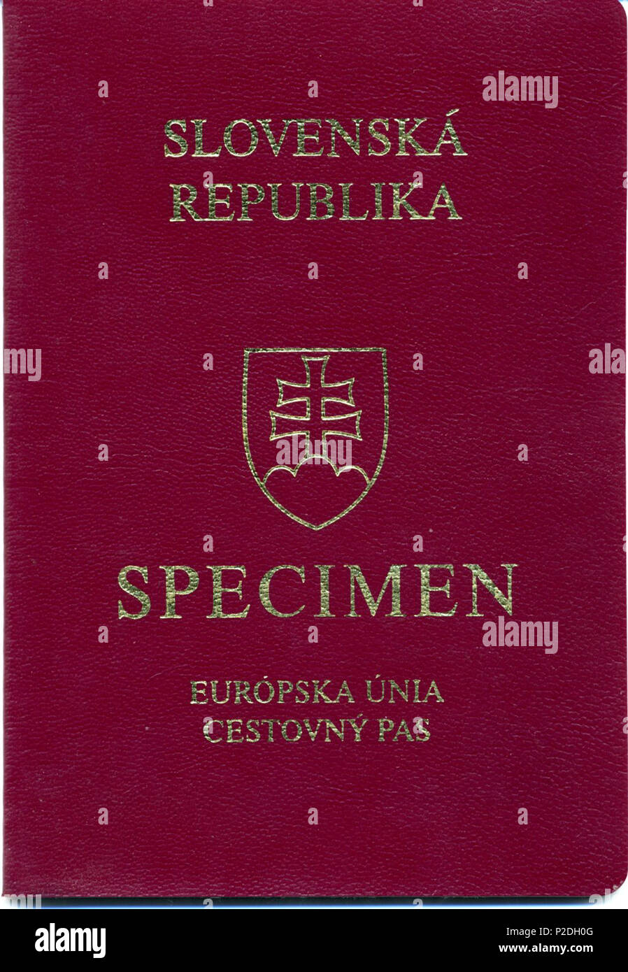 English Specimen Of The Slovak Passports First Issue
