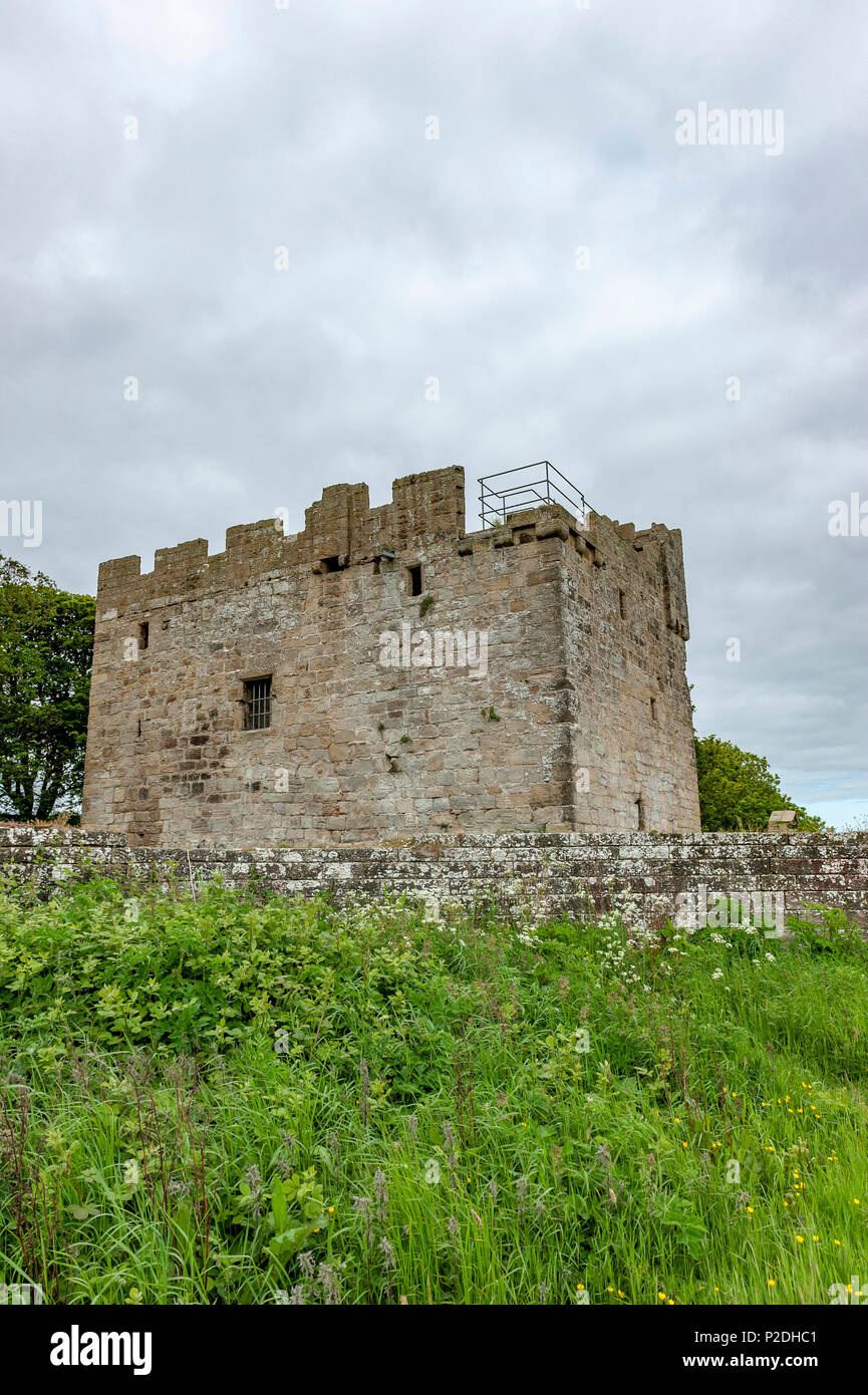 cresswell-pele-tower-northumberland-england-stock-photo-alamy